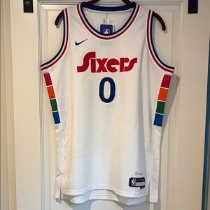 BNWT Nike Sixers ‘City Edition’ Maxey Basketball Jersey, youth size XL (18-20)